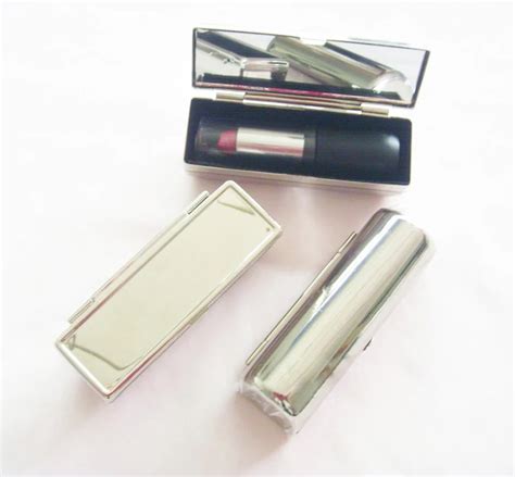 metal lipstick case with mirror